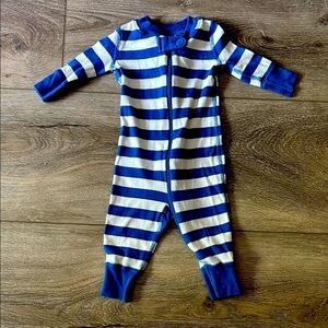 Blue & White Striped One Piece